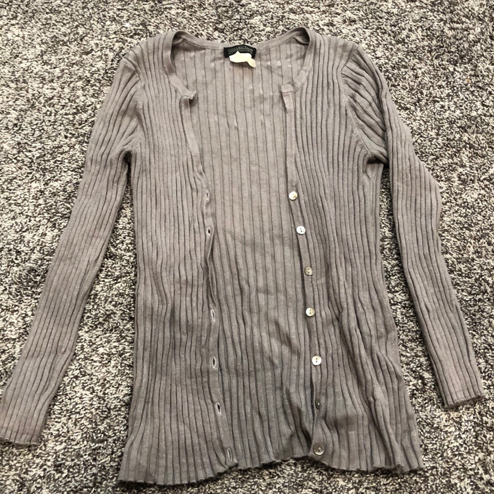 Grey Button up sweater
